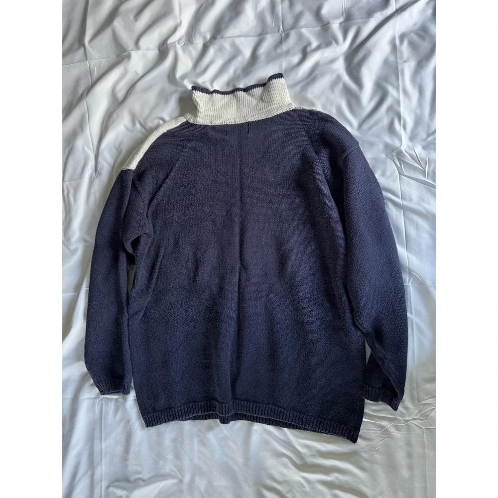 Vintage London Fog Sweater‎ Mens Large Nautical Flags Pullover Knit 90s